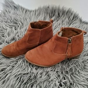 Target Girl Tan Suade Booties